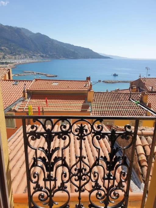 Duplex Vue Mer 50M De La Plage Des Sablettes Mentona Zewnętrze zdjęcie